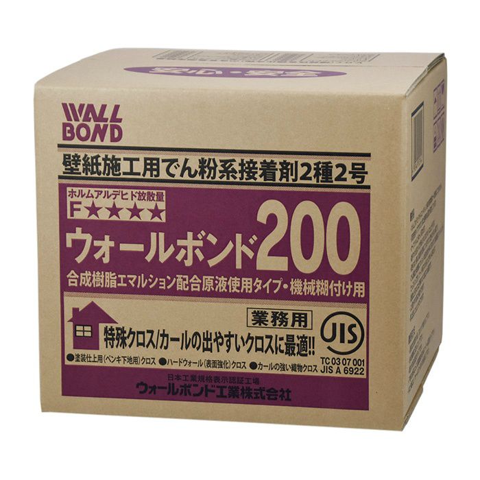ウォールボンド 200 6kg 3 特殊壁紙用機械糊付け接着剤 原液タイプ