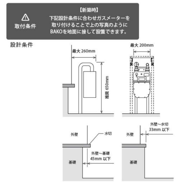 Gmc70 Bk Bako バコ ガスメーターカバー ブラック アウンワークス通販