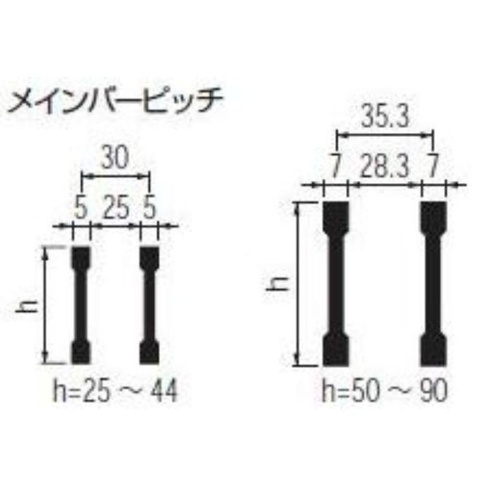 HSJ-5132A スチール製グレーチング かさあげ型 プレーンタイプ JIS型側溝用 T-2仕様 510×485×32／110mm【アウンワークス通販】